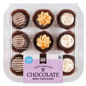 9 Chocolate Mini Cupcakes