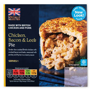 Chicken, Bacon & Leek Pie