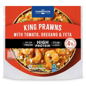 High Protein King Prawns with Tomato, Oregano & Feta