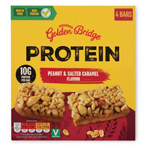 Salted Caramel Protein Peanut Bars
