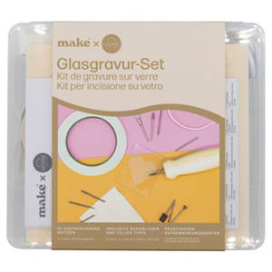 Glasgravur-/Brandmalerei-Set, Gravier-Set