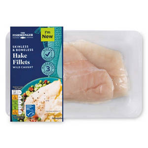 Delicate 2 Hake Fillets 240g