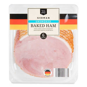 German Unsmoked Baked Ham 6 Slices
