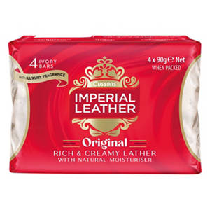 Imperial Leather Original Beauty Bar Soap Classic 4 X 90G
