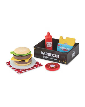 Wooden BBQ Play Food Sets