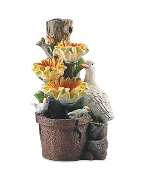 Solar Novelty Water Feature Duck