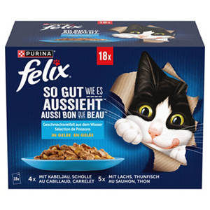 Katzennassfutter 18x85g, Fish
