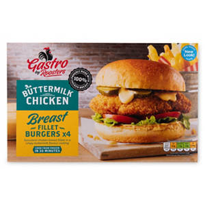 Buttermilk Chicken Breast Fillet Burgers 4 Pack