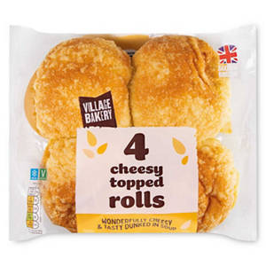 The Bakery at  4 Cheese Topped White Rolls