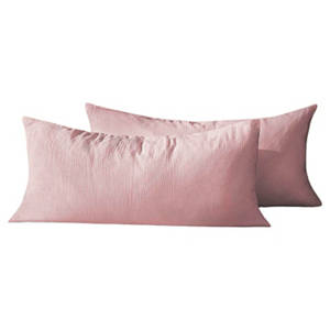 Musselin Kissenbezug 2er-Pack, Rosa