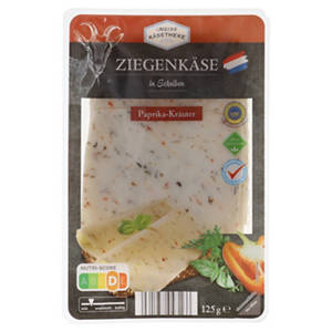 Ziegenkäsescheiben 125 g, Kräuter