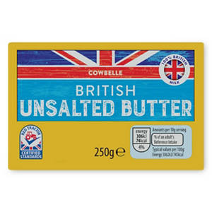 British Unsalted Butter 250g