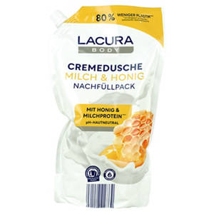 Duschcreme Nachfüllpack 1 l, Milch & Honig