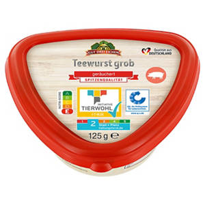 Teewurst im Becher 125 g, Grob