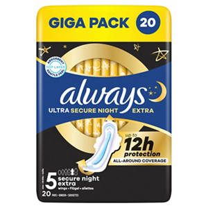Ultra Binden Gigapack 20 Stück, Night Extra