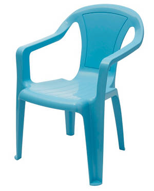 Kinderstuhl, Blau