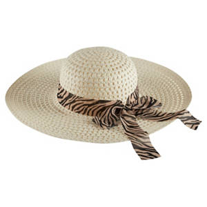 Damen Strandhut, Animal Print