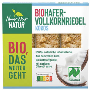 Bio-Hafervollkorn-Riegel 105 g, Kokos