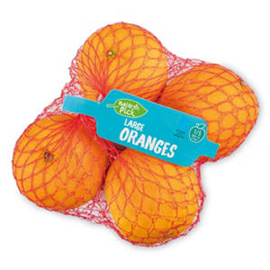 4 Large Oranges