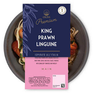 King Prawn Linguine Serves 1