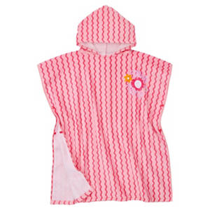 Kinder Badetuch oder Poncho, Poncho, Pink, 66 x 75 cm