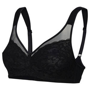 Damen Komfort-Unterwäsche, BH, Schwarz, 85 C