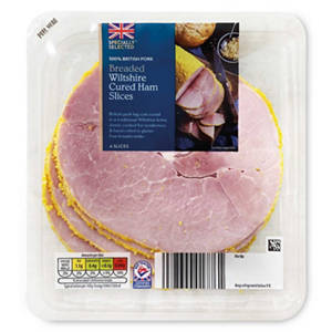 British Breaded Wiltshire Cured Ham 4 Slices