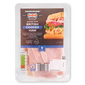 British Wafer Thin Cooked Ham 9 Slices