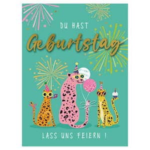 Grußkarte, 3D Text, Design 5