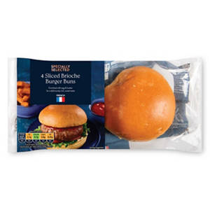 The Bakery 4 Sliced Brioche Burger Buns