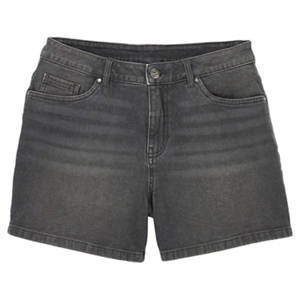 Damen Jeans Shorts, Dunkelgrau, 38