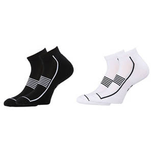 Damen-/Herren Sneaker-Sportsocken 2er-Pack,W eiß/Schw., 35/38