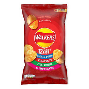 Walkers Meaty Variety Multipack Crisps 12x25g