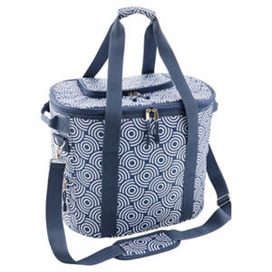 Picknick Kühltasch, Kühltasche, All-Over-Print Blau