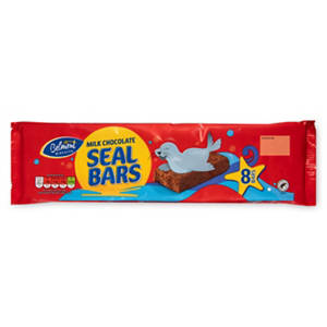 Milk Chocolate Seal Biscuit Bars 8 Pack