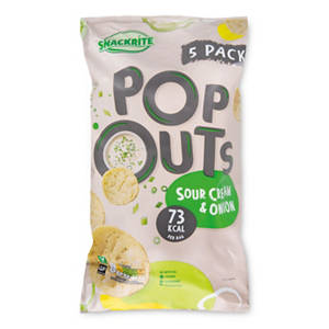 Sour Cream & Onion Flavour Popouts Crisps 5 Pack