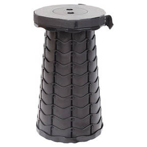 Camping Hocker, Klappbar, Schwarz