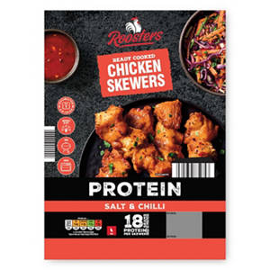 Protein Salt & Chilli Ready Cooked Chicken Skewers