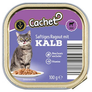 Katzenfutter Nass 100 g, Kalbsragout