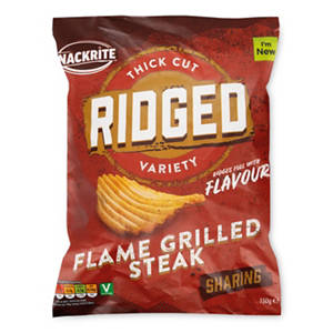 Grilled Steak Ridged Crisps Share Bag