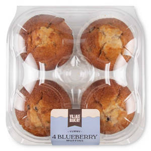 Baker's Selection 4 Blueberry Muffins
