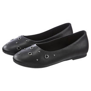 Kleinkinder/Kinder Ballerinas, Schwarz/Nieten, 30