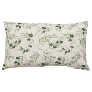 Outdoor-Kissen, Dekokissen 50 x 30 cm, Oliven