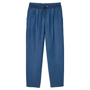 Damen Lyocell-Hose, Mittelblau, L 44/46