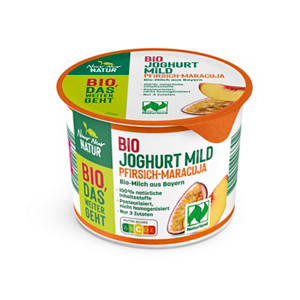 Bio-Joghurt mild 250 g, Pfirsich-Maracuja