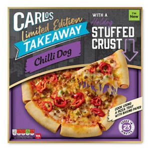 Limited Edition Takeaway Salt & Pepper Chicken Pizza with a Spicy Tomato Stuffed Crust