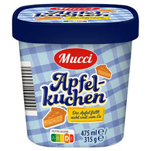 MUCCI Premium Eisbecher Apfelkuchen