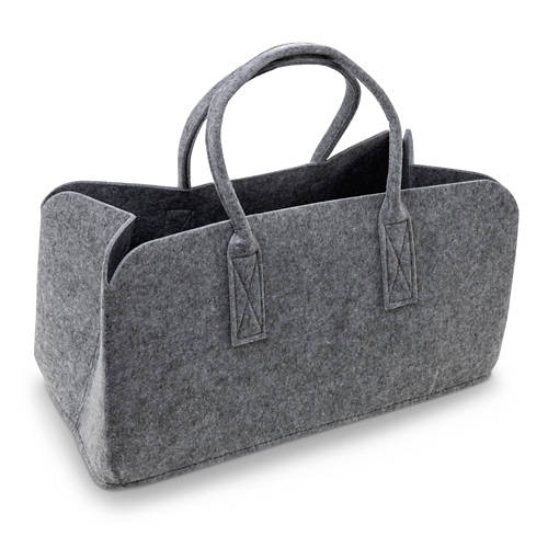 Vista frontale 1, Articoli assortiti in feltro, borsa, grigio