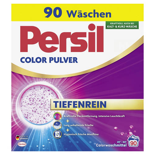 Vorderansicht 1, Discs, Pulver oder Gel, Color Pulver 90 WL