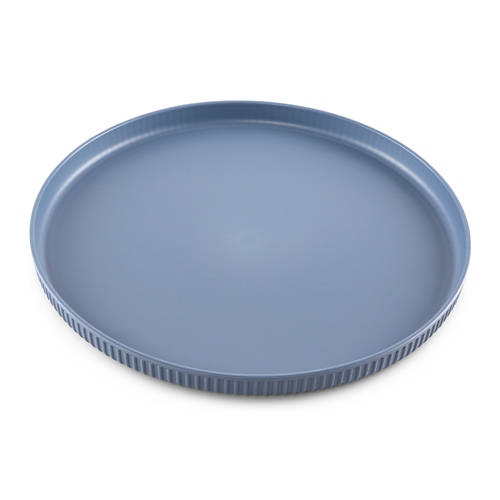 Details 1, Kunststoff-Geschirr Set, Teller, Blau 4er-Pack